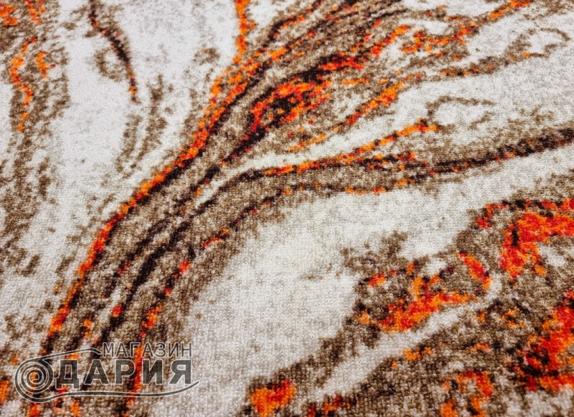 Мокетен килим ERIKA 8033 beige/orange